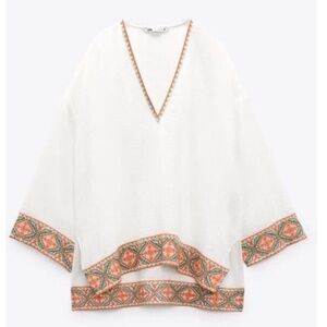 Zara Tunic Top Size XL  NWT